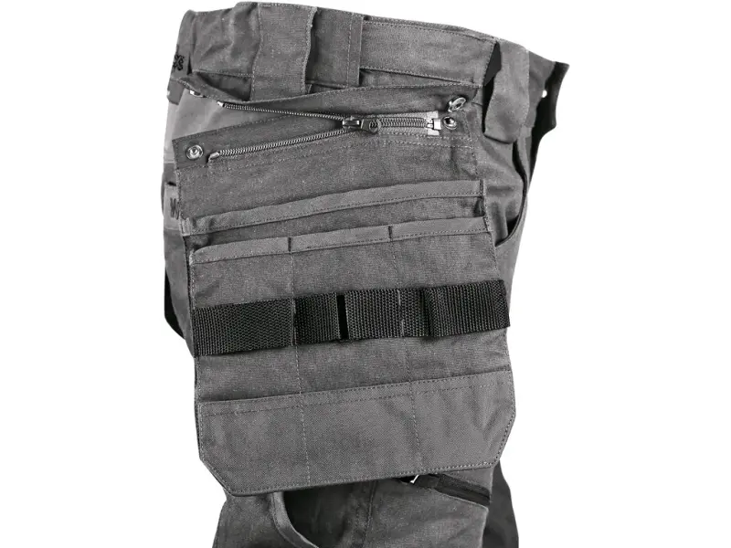 Kalhoty CXS LEONIS, pánské, šedé s černými doplňky, vel. 48